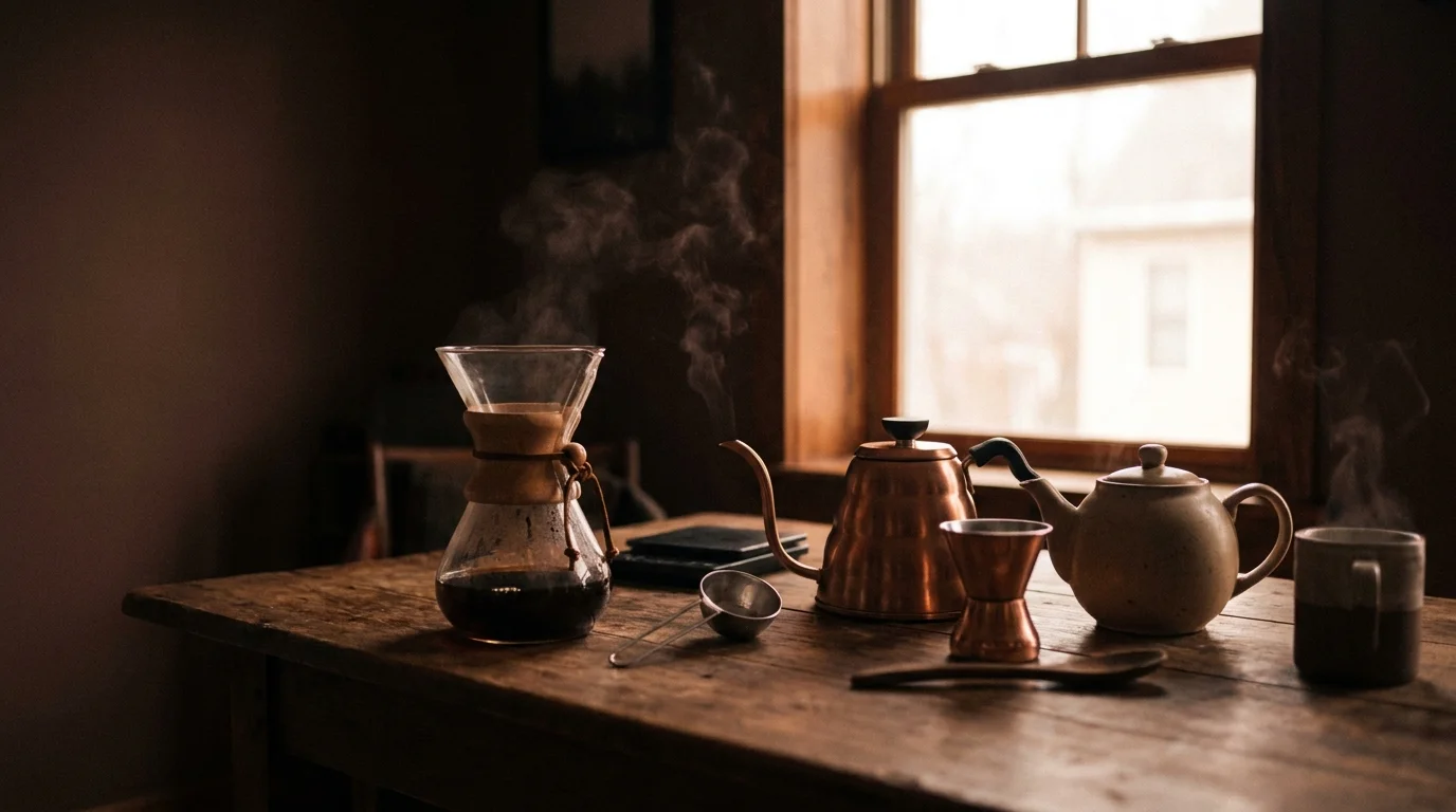 Coffee and tea brewing gear